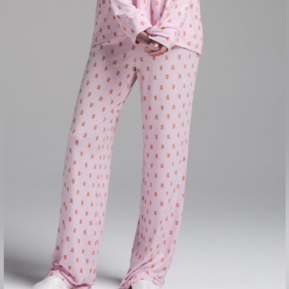 SKIMS cherry blossom gingerbread pajama pant Sz M